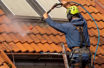 Démoussage et hydrofuge de toiture à Bacqueville